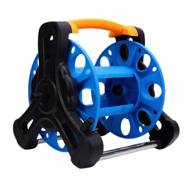 Imagem de Fockety Carrinho de Carretel de Mangueira de Jardim, Mangueira de Jardim de Parede Leve Montada na Parede Portátil Portátil Houset Houe Hound Touch Water Hastes Bobina Portador de Cano