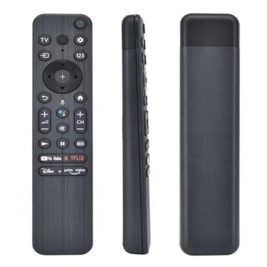 Imagem de Substituição de controle remoto por voz RMF-TX800U para Sony TV, compatível com Sony Bravia All 2022 4K 8K HD TV XR KD Series com 4 botões de atalho