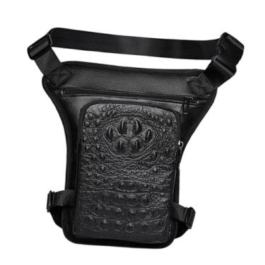 Imagem de kowaku Bolsa de perna rebatível para motocicleta, mochila transversal, pochete de cintura, pochete de cintura para pescador, campista, ciclismo esportivo, Style a