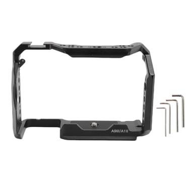 Imagem de Zopsc Gaiola da Câmera Com Montagem de Sapato Frio, 1/4 de Parafuso, 3/8 de Parafuso Orifícios para A9III e Ajuste para A1 II