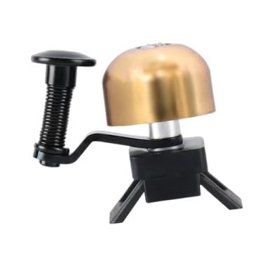 Imagem de Dynwave Campainha de bicicleta, som alto e claro, leve, acessórios para ciclismo, anel de guidão para bicicletas de estrada ao ar livre, Ouro