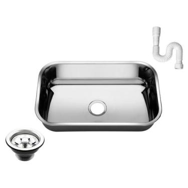 Imagem de Cuba Pia Inox 304 Cozinha Nº2 56x34x17 As Funda