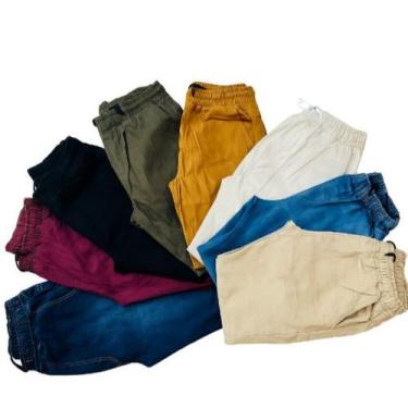 Imagem de Kit 03 - Calça masculina Jogger com Elástico e Ajuste. Confortável par