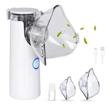 Imagem de Nebulizador Inalador Ultrassonico Sem Fio Silencioso Inalaçao Tratamento Saude Idoso Criança Adulto Bem Estar Cuidado