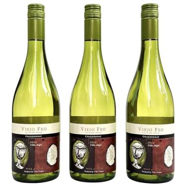 Imagem de Vinho Viejo Feo Reserva Chardonnay | Kit Com 3 Garrafas | Oferta