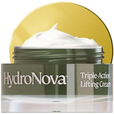Imagem de HYDRONOVA Creme hidratante antienvelhecimento e creme de pescoço para apertar e levantar - hidratante facial para mulheres - fórmula de rugas que afastam a pele com retinol - hidratante PM para rosto
