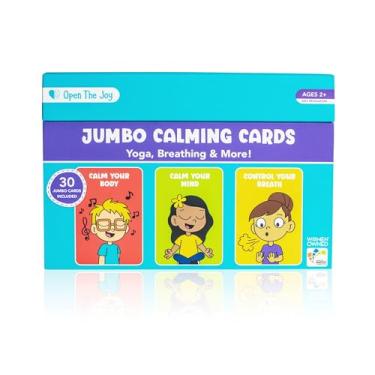 Imagem de Open The Joy Jumbo Calming Cards – Mindfulness Activity Cards for Kids | Coping Skills, Stress Relief & Anxiety Tools | Social Emotional Learning (SEL) for Children Ages 3+