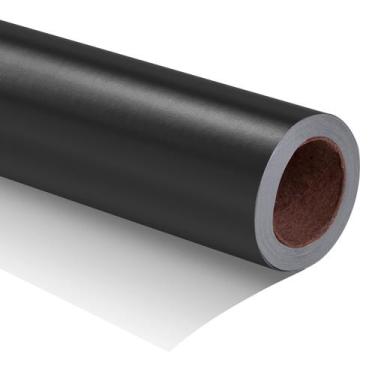 Imagem de Papel de embrulho RUSPEPA Black Metallic Solid Matte 44,45 cmx10m