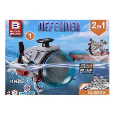 Imagem de Blocos de Montar Defender Block Brink Sortido - Polibrinq
