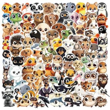 Imagem de TLTKIJH Animal Stickers Pack,103PCS Cute Cartoon Zoon Sticker for Kids Water Bottle Sticker Waterproof Vinyl Skateboard,Laptop,Guitar,Bumper,Scrapbook,Classroom Prizes (103PCS Animal Stickers)