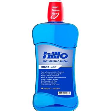 Imagem de Enxaguante Bucal Menta Antisséptico 1L Hillo, Sem Álcool e Sem Flúor