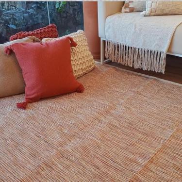 Imagem de Casa Coeva - Tapete Artesanal Algodão Sala Slim Aurora Deserto 2,00 x 3,00