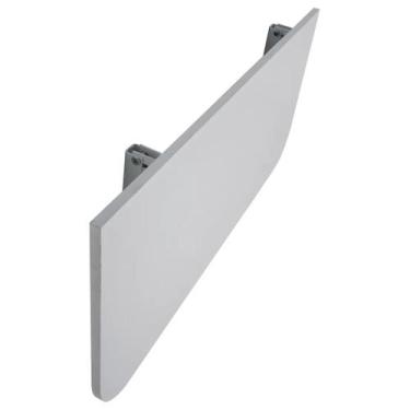 Imagem de Mesa De Escritório Dobrável 50x40cm Branca Suporta até 40 Kg - Maclavi