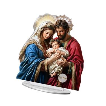 Imagem de predolo Ornamento de acrílico 2D com base de mesa, arte decorativa, placa para estante, mesa, escritório, peça central, sala de estar, Style C