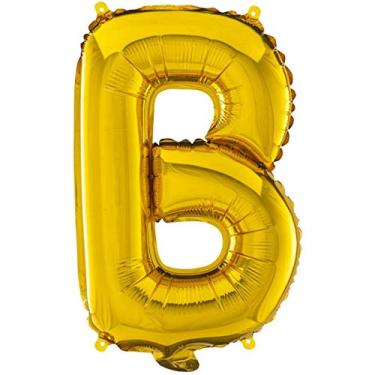 Imagem de Balão Metalizado Letra B - 40Cm - Ouro - Mundo Bizarro