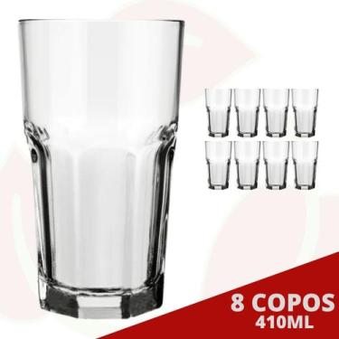Imagem de 8 Copos Bristol 410ML Nadir Long Drink Cappuccino Bebidas - NADIR FIGU