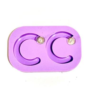 Imagem de R369 Molde de silicone brinco + acessórios resina decorar - confeitari