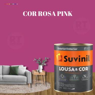 Imagem de Tinta Lousa e Cor Cor Rosa Pink Suvinil Parede Lousa 800ml, ROSA PINK