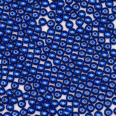 Imagem de Miçanga Passante Pérola Lisa Abs 6mm 500pçs 75g Pulseira Escolha a Cor