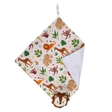 Imagem de Naninha De Bebê Com Prendedor De Chupeta Bichinho De Pelúcia - João e 