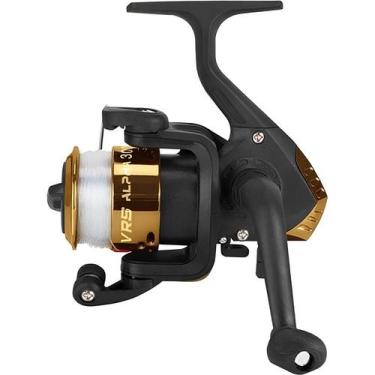 Imagem de Molinete De Pesca 3 Rolamentos Alpha 300- Vrs Fishing, Dourado