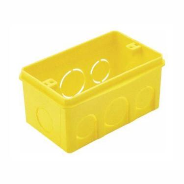 Imagem de Caixa de luz 4x2 plastica amarela ilumi
