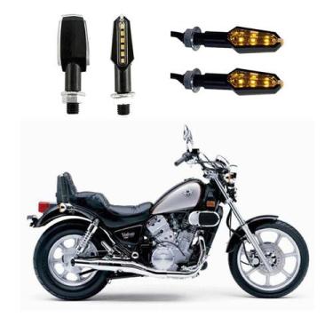 Imagem de KIT 4 Luz Seta Esportiva Pisca de Led Modelo P29 Para Moto VULCAN 750C