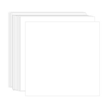 Imagem de Cartolina branca 30,5 x 30,5 cm, 100 folhas imprimíveis de 36 kg – Papel Creebe 30 x 30 cm grosso para fazer cartões, Cricut, scrapbook, álbuns de fotos