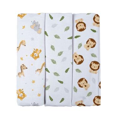 Imagem de Cueiro Flanelado Estampado para Bebê Bublim