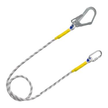 Imagem de YsXoWiui com Cordão, Equipamento de Proteção, Prática de Trabalho 2M com Mosquetão para Montanhismo, Cerca Externa, Gancho único, Tamanho real