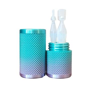 Imagem de Znet3D Suporte de frasco para colírio e estojo de transporte de viagem - segura três (3) frascos de uso único - tampa rosqueada, padrão serrilhado - Mantenha os frascos seguros e seguros durante a