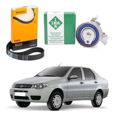 Imagem de Kit Correia Dentada Tensor Siena 1.8 8v 2005 A 2010 - Continental