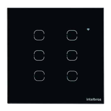 Imagem de Interruptor Smart Touch Intelbras Wifi Preto