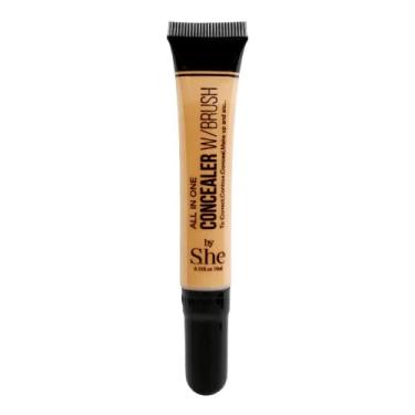 Imagem de Corretivo tudo em um com pincel embutido da S.he Makeup (10 bege creme)