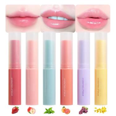 Imagem de BINGBRUSH 6 batons – batom de ácido hialurônico, ultra hidratante e reparador para lábios secos e rachados, batom hidratante de longa duração, vegano e livre de crueldade (6 tubos)