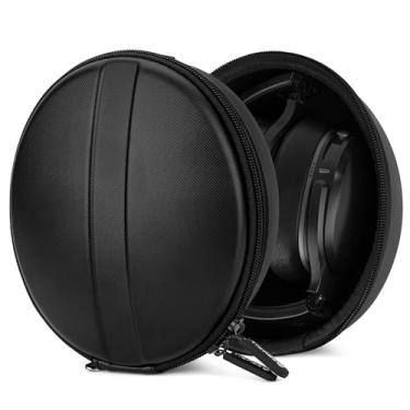 Imagem de Geekria Capa protetora para fones de ouvido compatível com Skullcandy Crusher ANC/Evo/360, Hesh 3, local, bolsa de transporte de viagem rígida de substituição com armazenamento de cabos (preto)