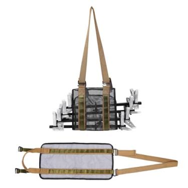 Imagem de QOGIR Suporte de vara de escalada – Sistema universal de transporte de vara de escalada para caça em sela, alça de transporte de degraus de árvore, alça ajustável e durável para equipamentos de caça