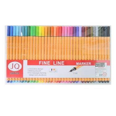 Imagem de Kit Canetas Coloridas Ponta Fina 0.4mm para Desenho e Escrita com Tintas Vibrantes, Secagem Rápida, Ergonômicas, Linha Premium (36)