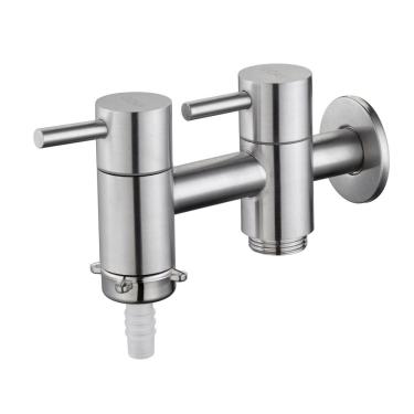 Imagem de Torneira Inox Tanque Com Saída Máq. De Lavar Link Doan Nox12