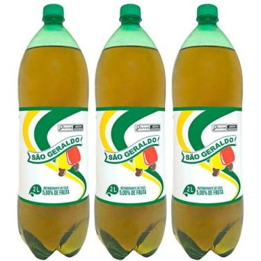 Imagem de Refrigerante de Caju São Geraldo 2 Litros Cajuína 3 unidades