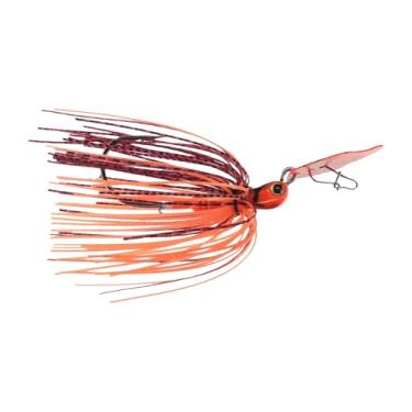 Imagem de Strike King (TCVSJT38-900) Tungstênio Thunder Cricket Vibratório Swim Jig, Cor 900 - Fire Craw, 10,5 g, Gancho de Selva do Proprietário de Haste Longa, Saia Amarrada à Mão