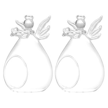 Imagem de BESPORTBLE 2 peças, vaso de anjo para jardim, regador, vaso de flores pendurado, planta, terrário, globos, terrário, casa, jardim, tealight, vaso de suculentas, vidro de samambaia grande