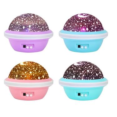 Imagem de Luminaria Abajur Projetor Star Master Estrelas Lua Ceu Estrelado Globo Noite Romantica Infantil Quarto Bebe Crianca Adul