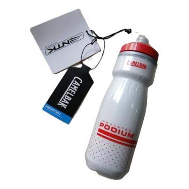 Imagem de Garrafa camelbak podium chill 620ml branco/vermelho