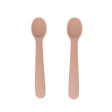 Imagem de Kit Com Duas Colheres De Silicone Rosa Blush, Bup Baby