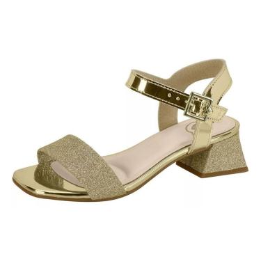 Imagem de Sandalia Infantil Menina Salto Brilho Molekinha 2347.100