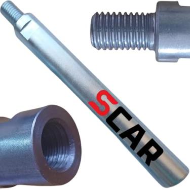 Imagem de Adaptador Prolongador M14, 19 cm, com Encaixe Chave 19, para Politriz e Esmerilhadeira, com rosca interna e externa