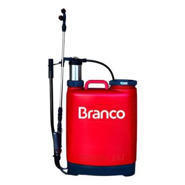 Imagem de Pulverizador Costal Mochila Bomba De Veneno Branco 20 Litros