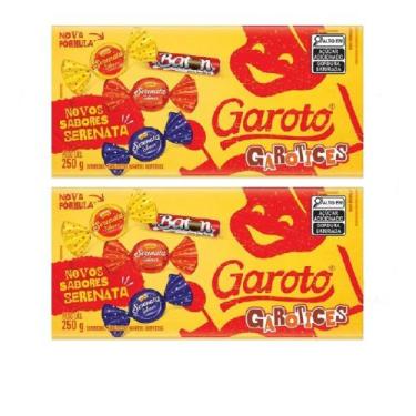 Imagem de Kit 2 Chocolate Garoto Caixa de Bombons Sortidos 250g cada