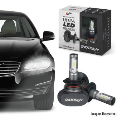 Imagem de Kit Ultra Led Titanium H1 H3 H7 H8 H11 H27 HB3-9005 HB4-9006 6000k 50W